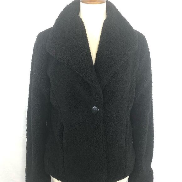 ANTHROPOLOGIE SANCTUARY SINGLE BUTTON TEDDY JACKET - Picture 2 of 14